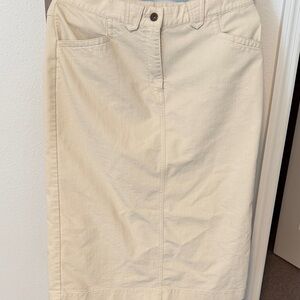 Classic Beige Women's Skirt